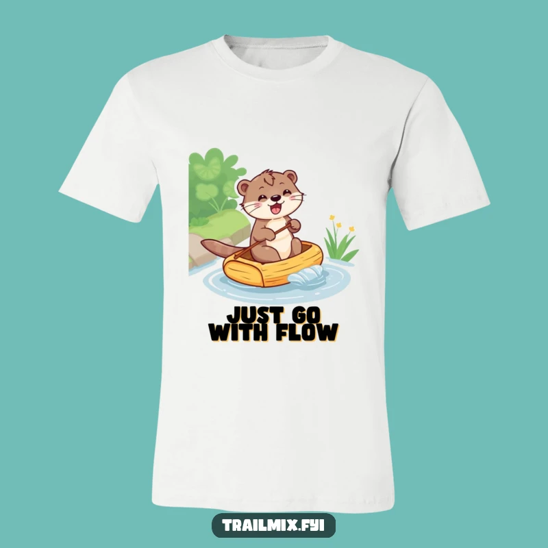 Funny Otter Rafting T-Shirt: High-Quality Graphic Tee for Otter Enthusiasts