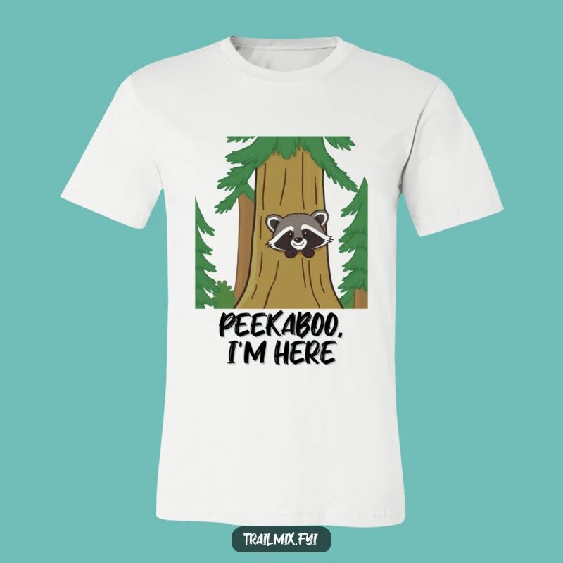 Funny Giggling Raccoon Tee: Hilarious Woodland Creature & Gift Idea