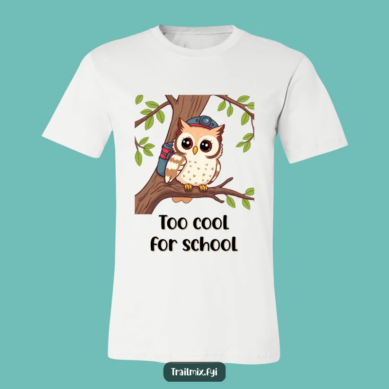 Funny Owl T-Shirt: Curious Hiker Design, Great Outdoorsy Gift!