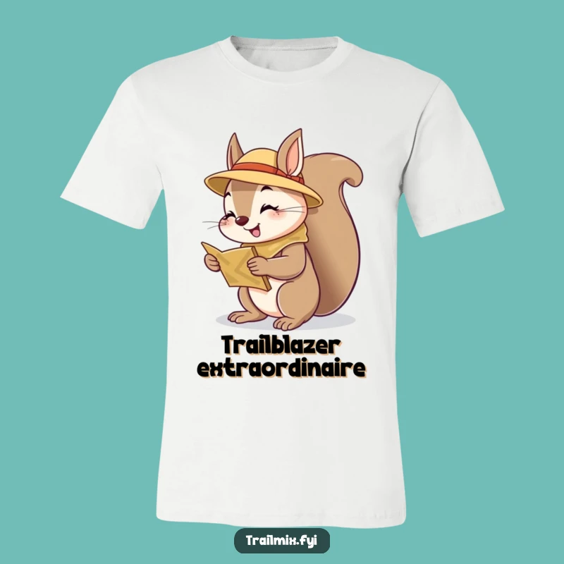 Funny Squirrel Scout T-Shirt - Embrace Adventure with This Cheerful Tee