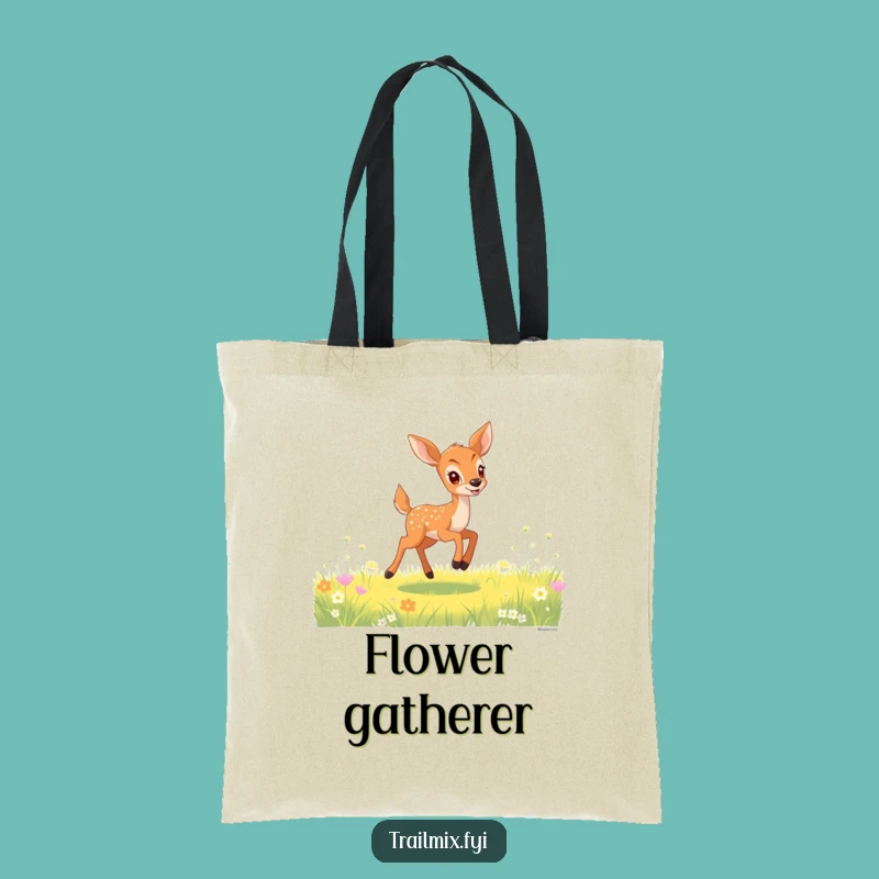 Funny Deer Fawn Bounding Tote Bag: A Hilarious Carry-All for Nature Lovers