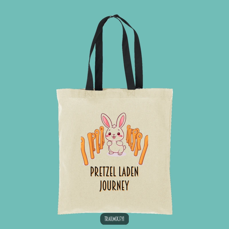 Funny Rabbit Pretzel Maze Tote Bag - Happy & Hilarious Gift