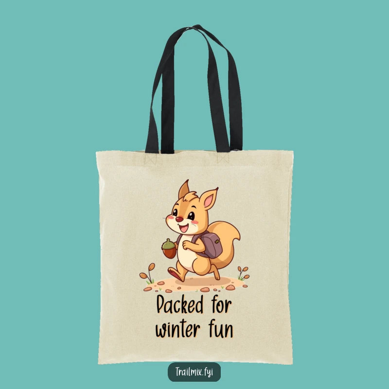 Funny Squirrel Acorn Tote Bag: Trail Companion Bag, Ideal Funny Gift for Shoppers
