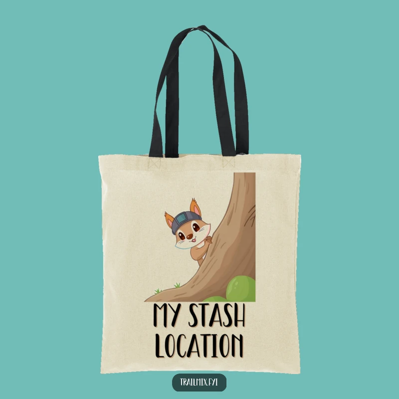 Funny Squirrel Headlamp Tote Bag: Carry Your Discoveries, Practical Funny Gift
